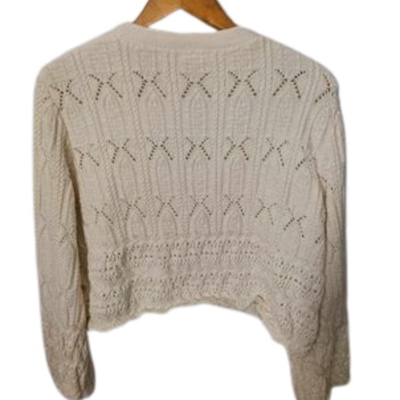 Arula Button-Up Cropped Sweater Size A (1X) - Picture 2 of 14